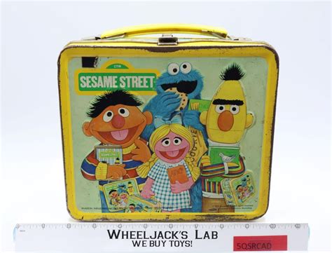 Vintage Sesame Street Metal Lunch Box 1979 Aladdin Industries